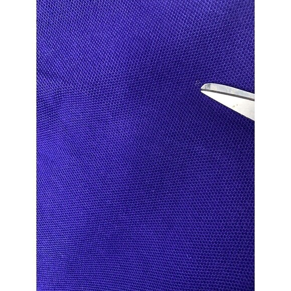 Chicos Women Size 2/Large Blue/ Purple Jacket Stripes Cotton Double Button - Picture 5 of 9